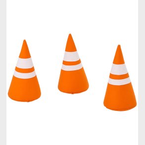 Hoppekids Keglest - 3-pak - Orange/Hvid