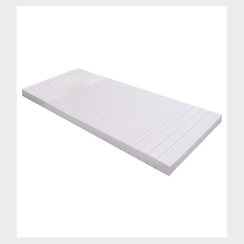 Hoppekids Madras m. Betrk - Koldskum - 9x70x160 cm - Hvid