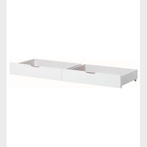 Hoppekids Skuffer m. Hjul - 2 stk. - 70x160 cm - Hvid