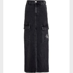 Calvin Klein Nederdel - Maxi Denim - Charcoal Grey