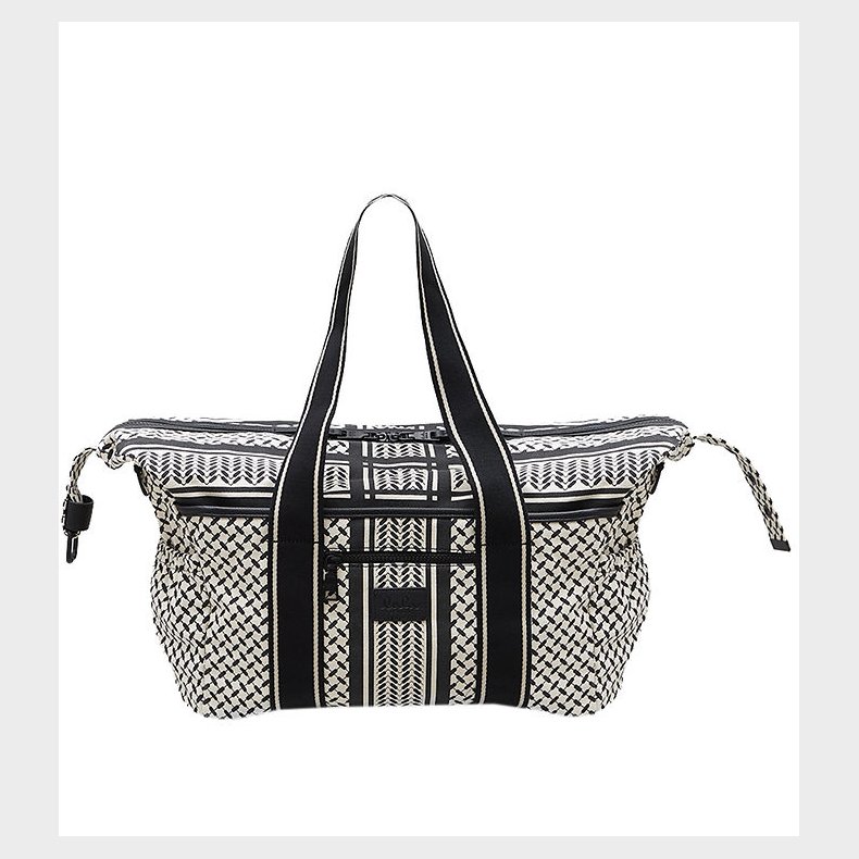 Lala Berlin Taske - Big Bag Muriel 2.0 - Heritage Stripe Black