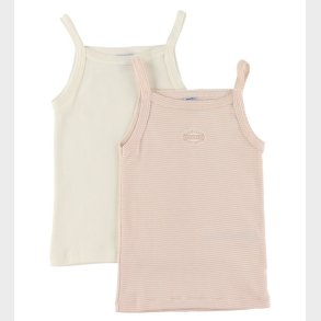 Petit Bateau Undertrje - 2-pak - Hvid/Rosa