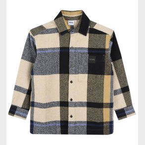 BOSS Skjorte - Lang - Cookie/Sortternet