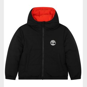 Timberland Dynejakke/Fleecejakke - Vendbar - Sort/Orange