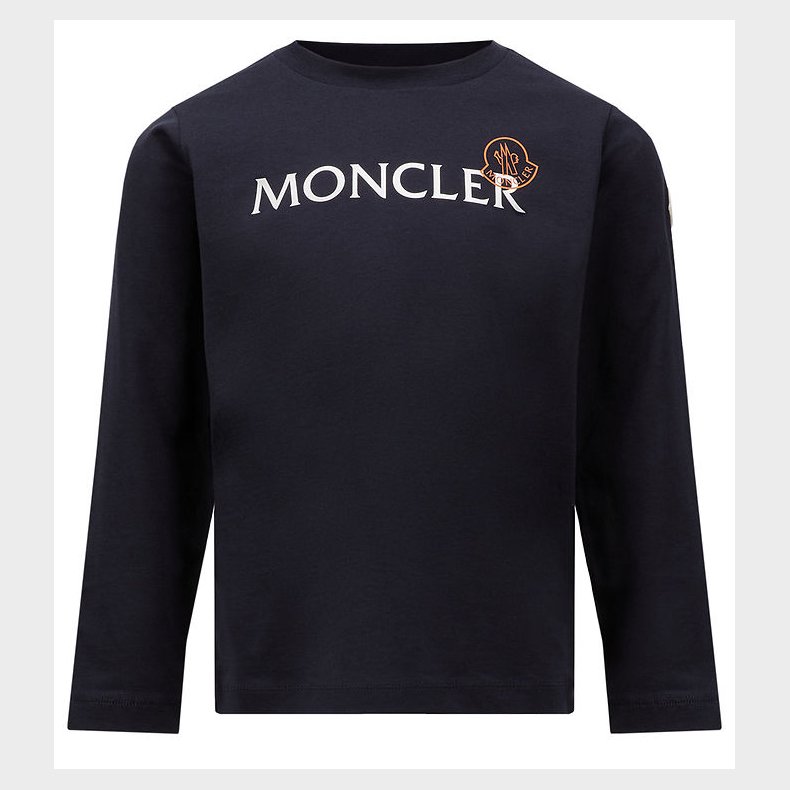 Moncler Bluse - Medium Blue m. Hvid