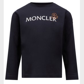 Moncler Bluse - Medium Blue m. Hvid