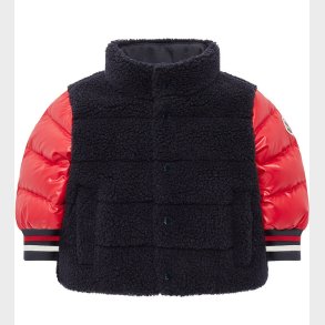 Moncler Dunjakke m. Fleece - Tyler - Navy m. Rd