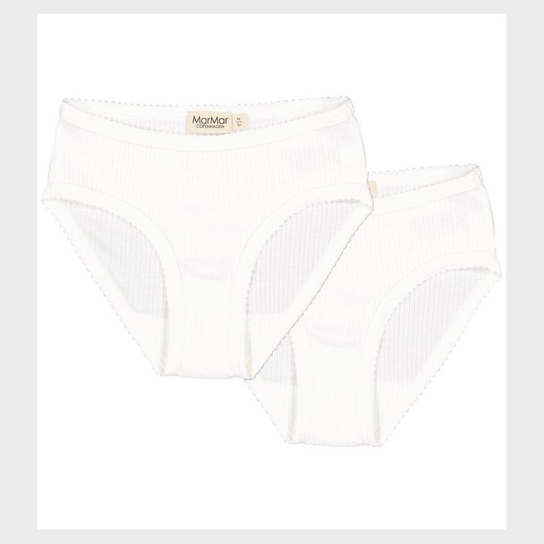 MarMar Underbukser - 2-pak - Rib - Gentle White