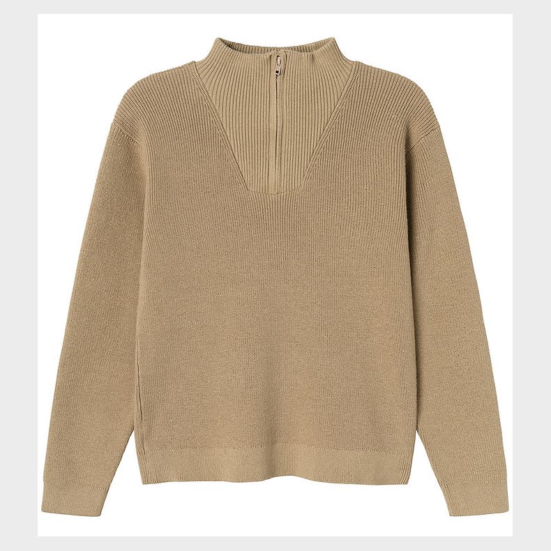 Name It Bluse - Strik - Noos - NkmNesolle - Weathered Teak