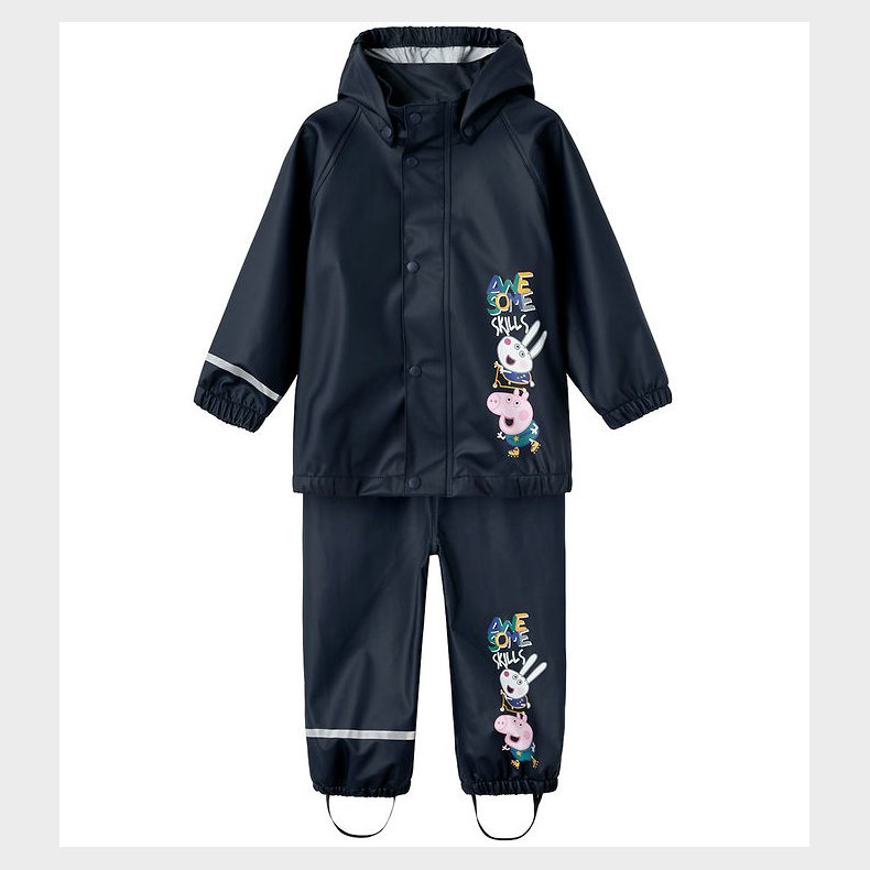 Name It regntj m. Seler - PU - NmmJetsu PeppaPig - Dark Sapphir