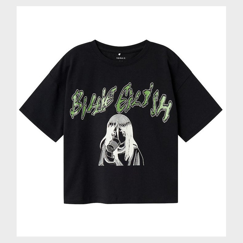 Name It T-shirt - NkfJaxana Billie Eilish - Sort