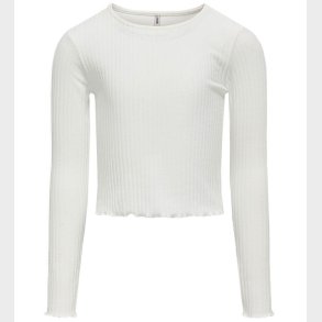 Kids Only Bluse - Rib - KogNella - Noos - Cloud Dancer