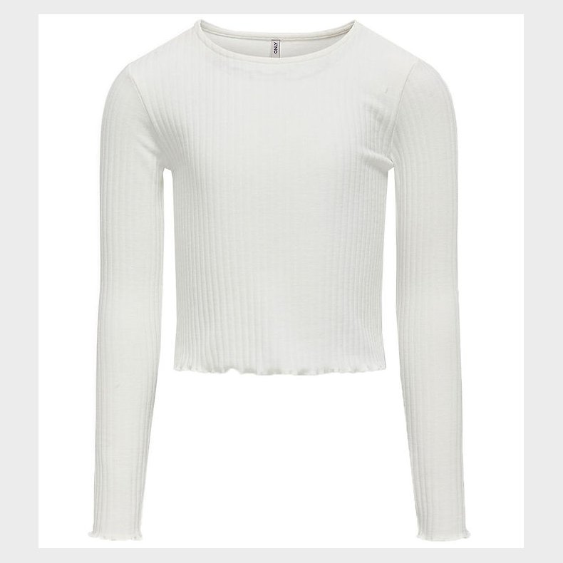 Kids Only Bluse - Rib - KogNella - Noos - Cloud Dancer