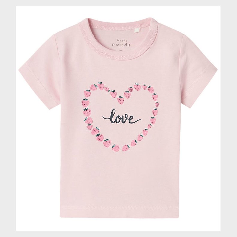 Name It T-shirt - NbfVubie - Parfait Pink m. Jordbr