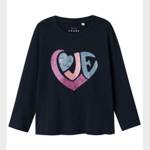 Name it Bluse - Nmfiolet - Dark Sapphire/Love