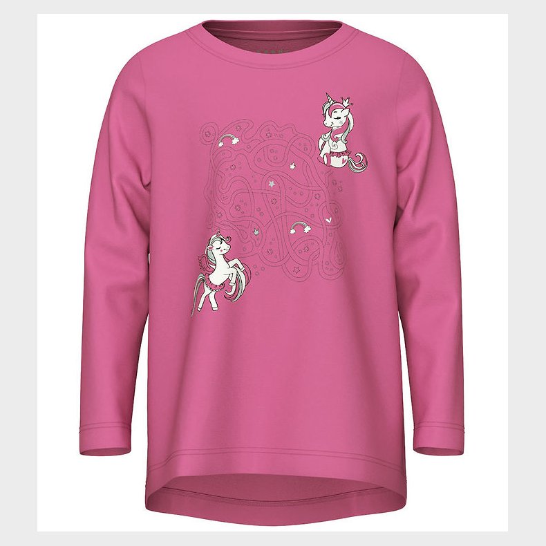 Name It Bluse - NmfViolet - Phlox Pink/Unicorns