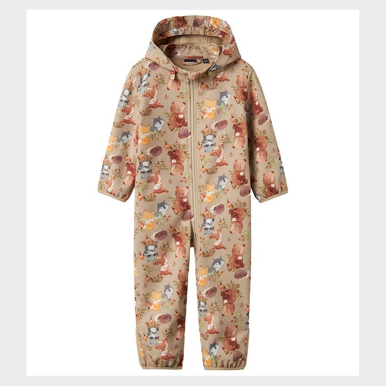 Name It Softshelldragt - NbnAlfa08 - Oxford Tan/Woodland