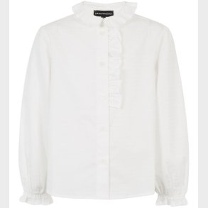 Emporio Armani Skjorte - Hvid m. Print