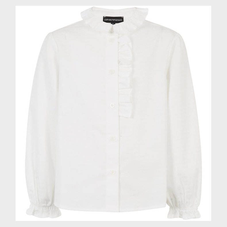 Emporio Armani Skjorte - Hvid m. Print