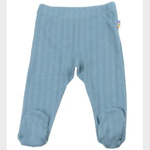 Joha Leggings m. Fdder - Uld/Silke - Stvet Bl