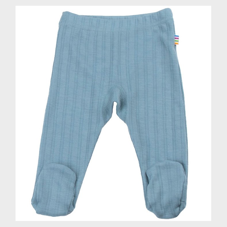 Joha Leggings m. F�dder - Uld/Silke - St�vet Bl�