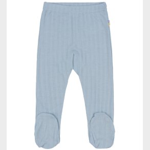 Joha Leggings m. F�dder - Uld/Silke - St�vet Bl�