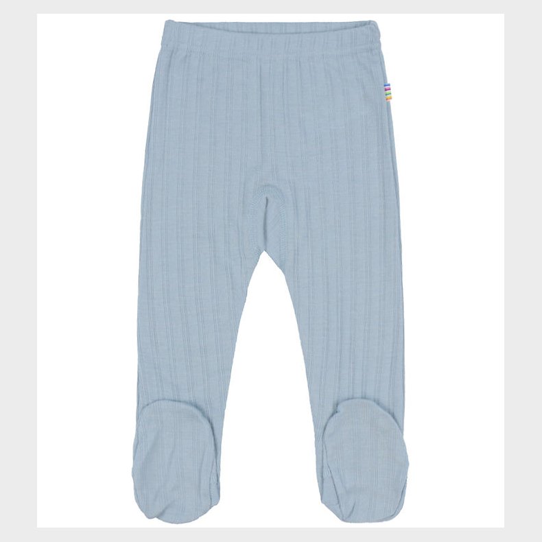 Joha Leggings m. F�dder - Uld/Silke - St�vet Bl�