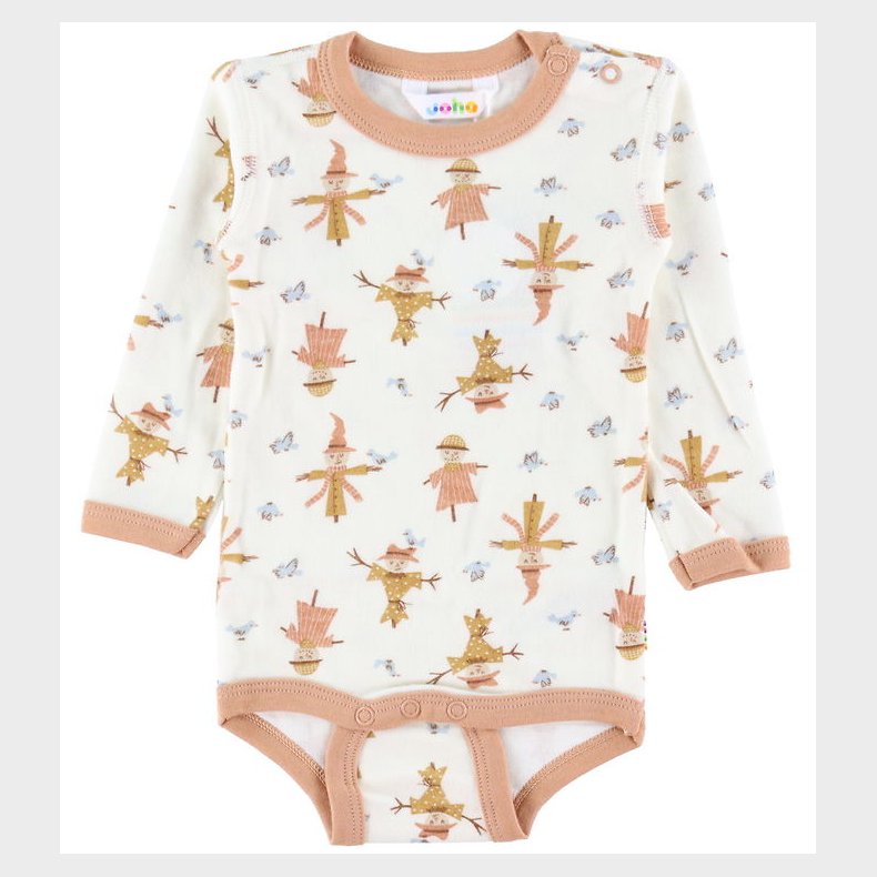 Joha Body l/ - Uld/Bambus - Off White