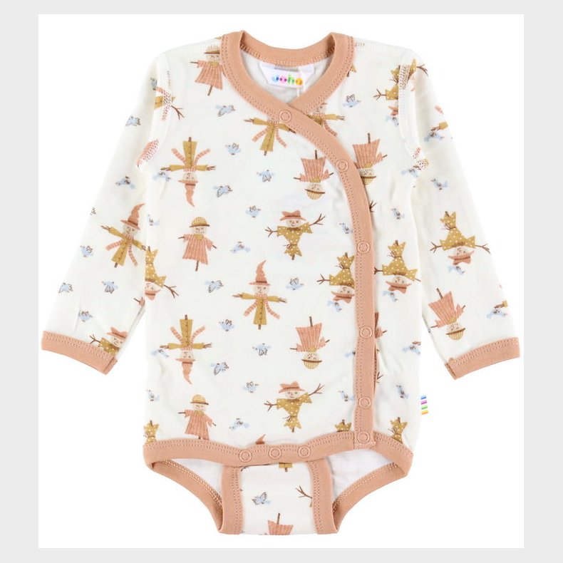 Joha Sl�-om Body l/� - Uld/Bambus - Off White