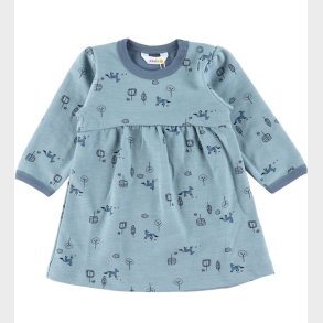 Joha Kjole - Uld/Bomuld - A-Shape - Blgrn