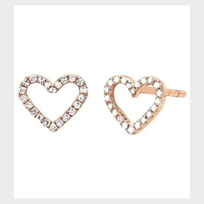 MillaVanilla �reringe - Hjerte - Guld