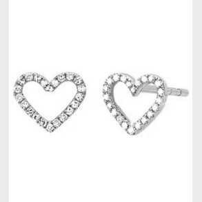 MillaVanilla �reringe - Hjerte - S�lv