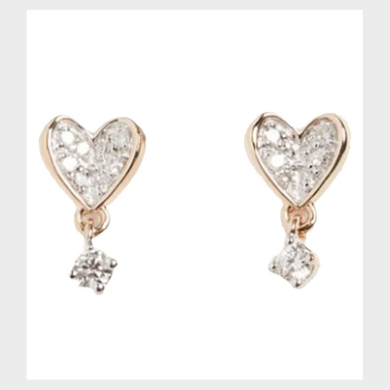 MillaVanilla �reringe - Hjerte - Guld