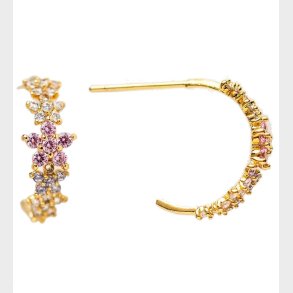 MillaVanilla �reringe - Blomster - Pastel/Guld