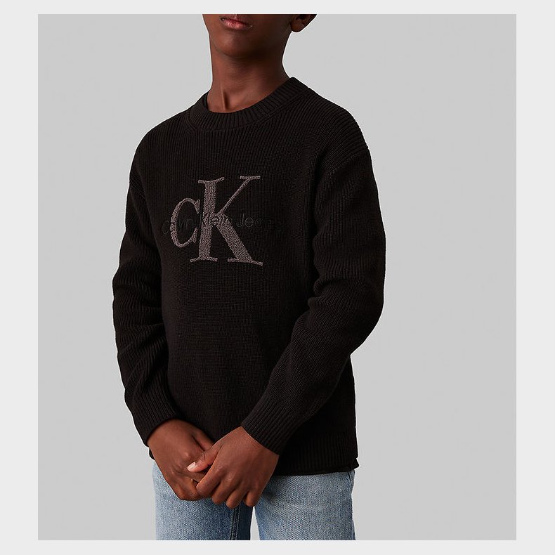 Calvin Klein Bluse - Strik - Sort