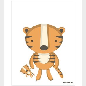 W:form Plakat - 30x40 - Tiger