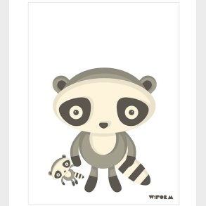 W:form Plakat - 30x40 - Vaskebjrn