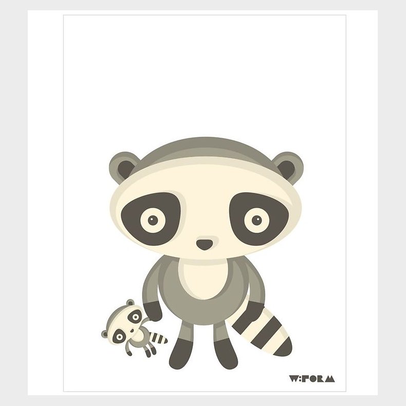 W:form Plakat - 30x40 - Vaskebjrn