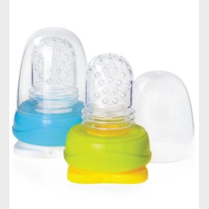 KidsMe Food Pouch Adaptor - 2-pak - Lime & Turkis