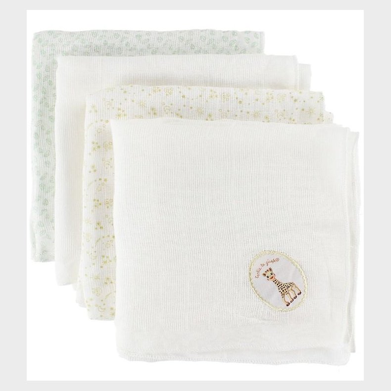 Sophie la Girafe Stofbleer - 4 pak - 70x70 - Dyr