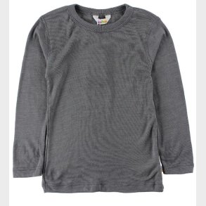 Joha Bluse - Uld/Silke - Mrkegr