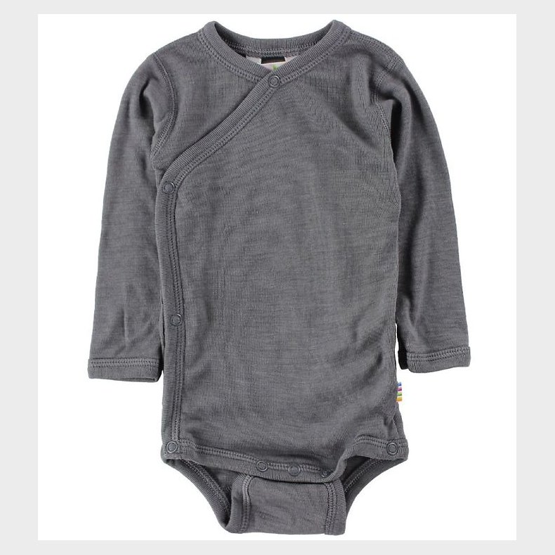 Joha Sl�-Om Body L/� - Uld/Silke - M�rkegr�