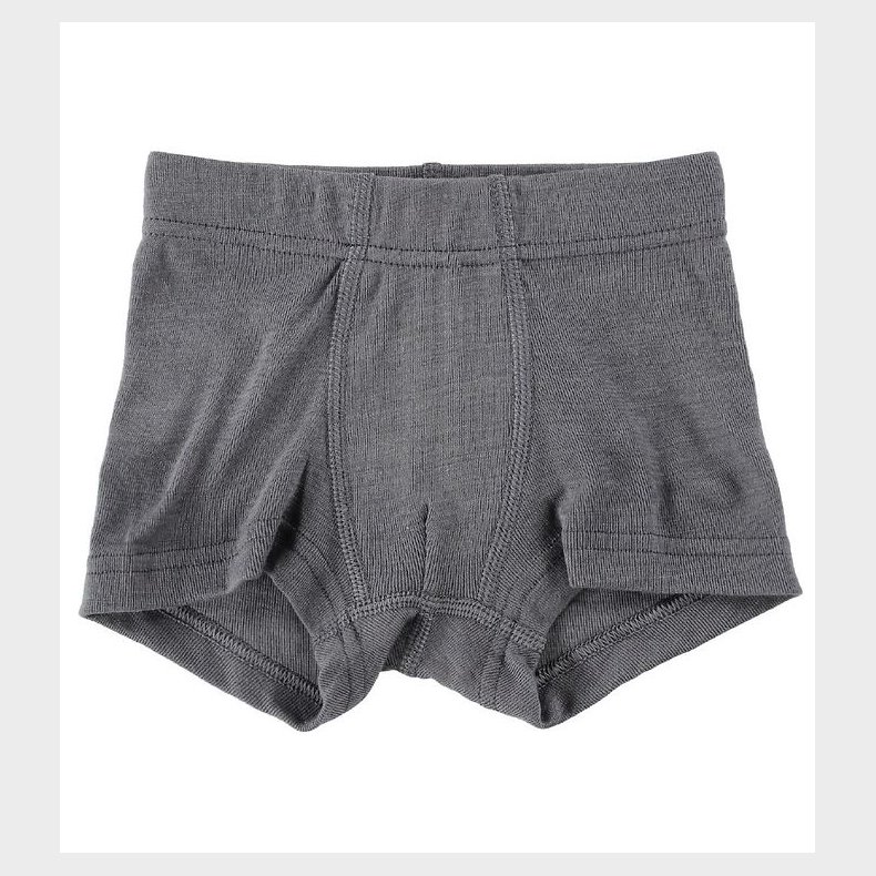 Joha Boxershorts - Uld/Silke - Mrkegr