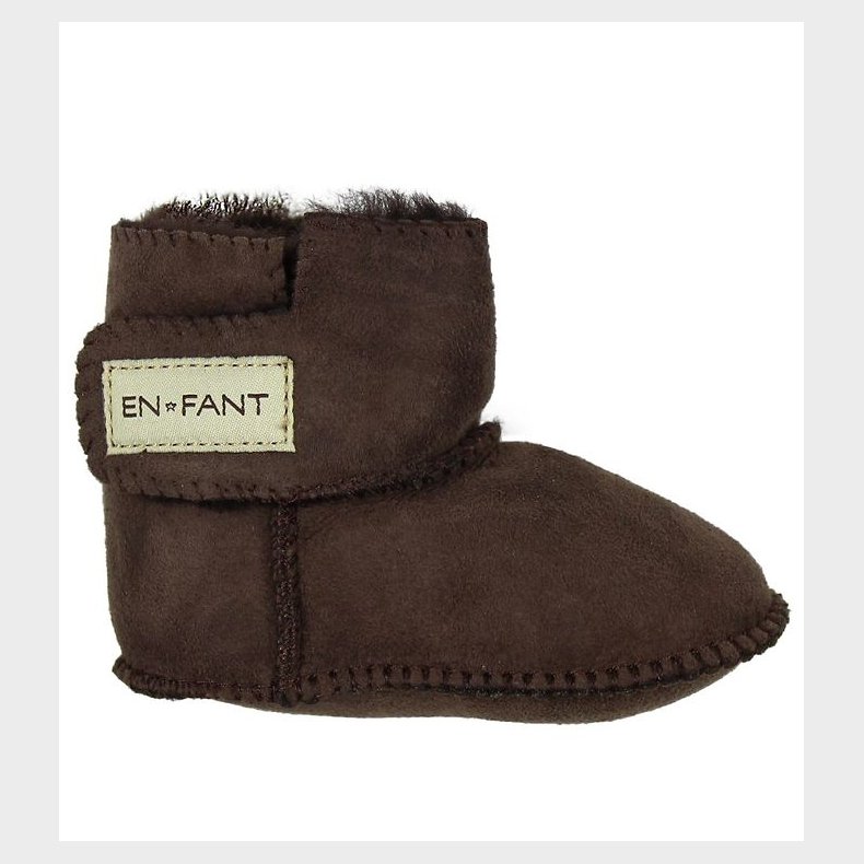 En Fant Lammeskindsfutter m. For - Brun