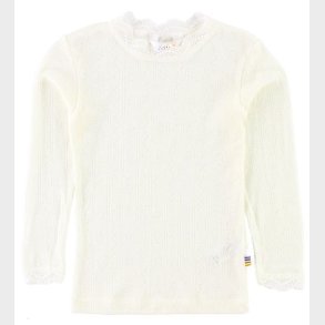 Joha Bluse - Uld/Silke - Rhvid m. Mnster