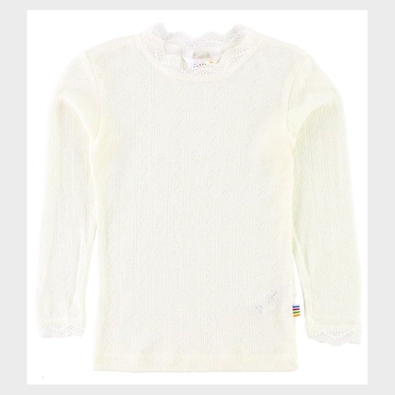 Joha Bluse - Uld/Silke - Rhvid m. Mnster