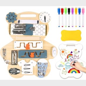 HEMMINGSEN Kids Mini Aktivitetstavle med Whiteboard