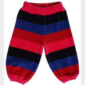 Danef Velourbukser - Pink/Rd/Bl Stribet