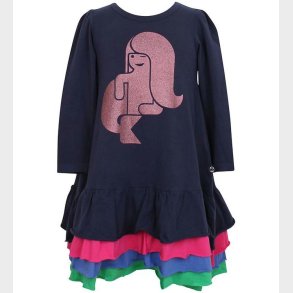 Danef Kjole - Marinebl m. Glimmer Havfrue