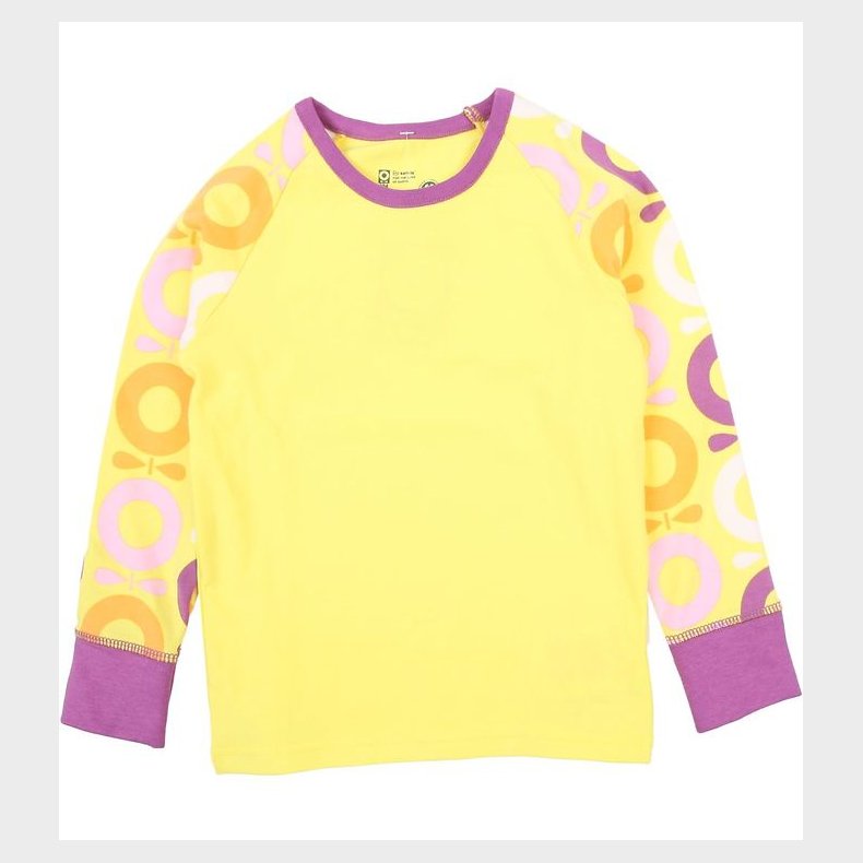 Katvig Bluse - Gul m. bler